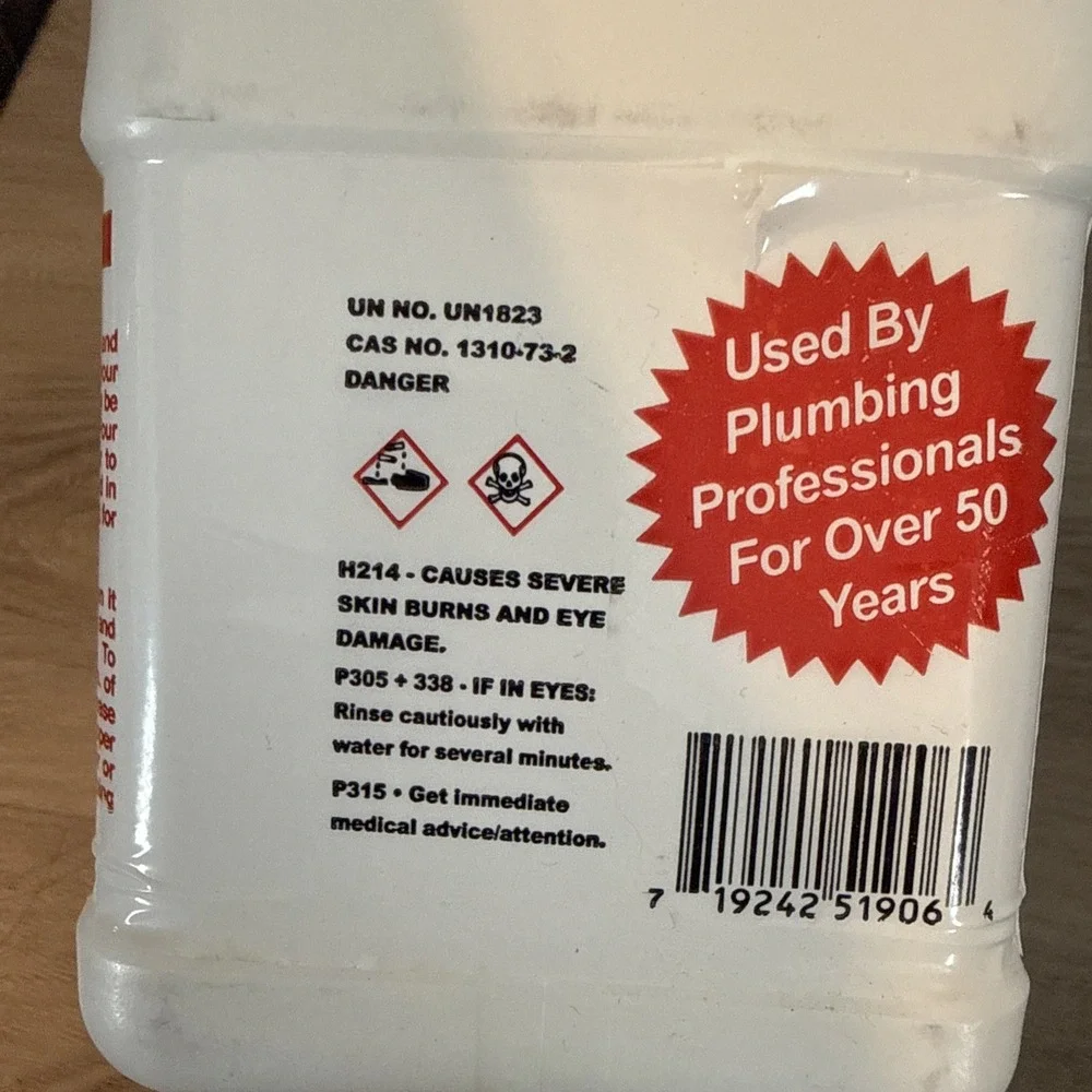 Thrift Odorless Drain Cleaner 6lb Granular Non-Acid Septic Systems Partial 4.5lb